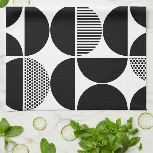 Geometrisch middenpatroon theedoek (Gevouwen)