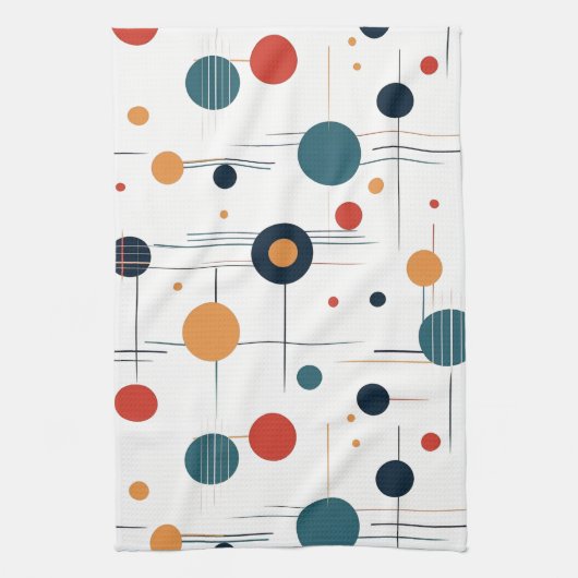 Geometrisch middenpatroon theedoek (Verticaal)