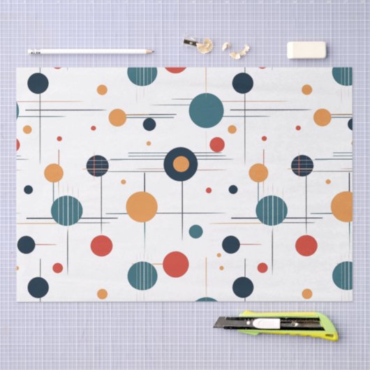 Geometrisch middenpatroon tissuepapier (Craft)