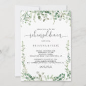 Geometrisch minimalistisch eucalyptus repetitie di kaart (Voorkant)