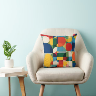 Geometrisch Minimalistische Blokpatroon Worp Kusse Kussen
