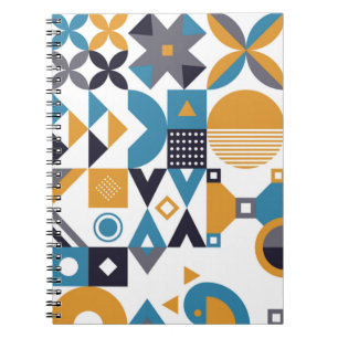 Geometrisch minimumpatroon. Abstract ontwerp Notitieboek