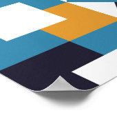 Geometrisch minimumpatroon. Abstract ontwerp Poster (Hoek)
