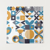 Geometrisch minimumpatroon. Abstract ontwerp Wandkleed (Voorkant (horizontaal))