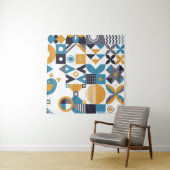 Geometrisch minimumpatroon. Abstract ontwerp Wandkleed (In Situ (horizontaal))