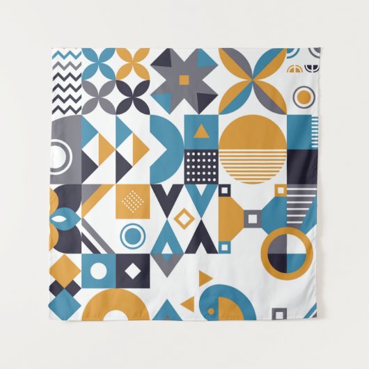 Geometrisch minimumpatroon. Abstract ontwerp Wandkleed (Voorkant)