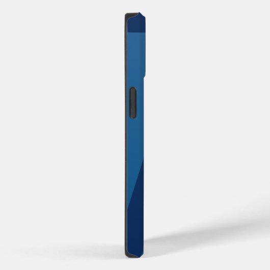 Geometrisch Modern Aangepast Blauw Case-Mate iPhone Case (Achterkant / Rechts)