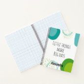 Geometrisch modern Abstract Inspirerend citaat Notitieboek (Binnen)