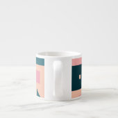 Geometrisch Modern Abstract: kleurrijk ontwerp Espresso Kop (Achterkant)