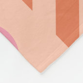 Geometrisch Modern Abstract: kleurrijk ontwerp Fleece Deken (Hoek)