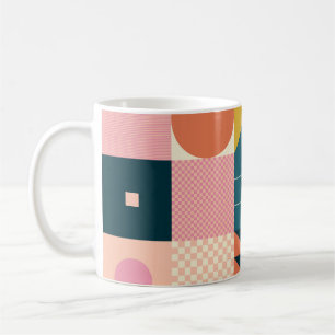 Geometrisch Modern Abstract: kleurrijk ontwerp Koffiemok