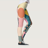 Geometrisch Modern Abstract: kleurrijk ontwerp Leggings (Rechts)
