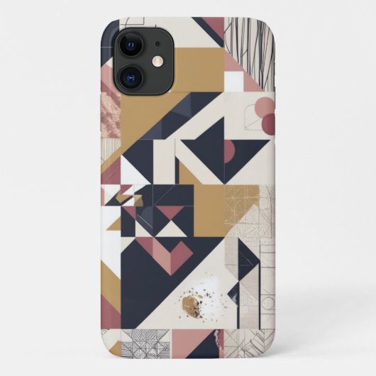 Geometrisch Modern Abstract Ontwerp Hoesje voor (Achterkant)