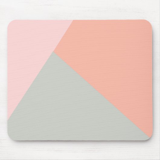 Geometrisch modern abstract pastelkleurblok muismat (Voorkant)