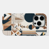 Geometrisch modern abstract telefoonhoesje ontwerp Case-Mate iPhone case (Achterkant (horizontaal))