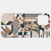 Geometrisch modern Abstract telefoonhoesontwerp iPhone Hoesje (Achterkant horizontaal)