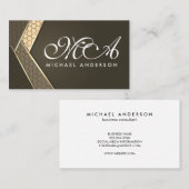 Geometrisch modern Abstract Visitekaartje (Voorkant / Achterkant)