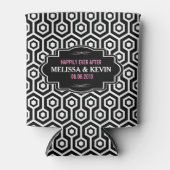 Geometrisch modern achthoekig patroon blikjeskoeler (Voorkant)