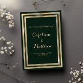 Geometrisch modern bos groen goud Programma