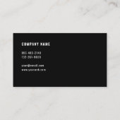 Geometrisch modern eenvoudig elegant visitekaartje (Achterkant)