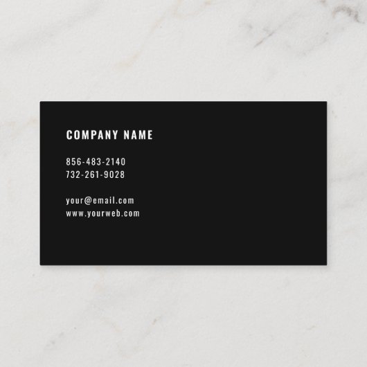 Geometrisch modern eenvoudig elegant visitekaartje (Achterkant)