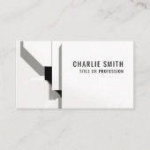 Geometrisch modern eenvoudig elegant visitekaartje (Voorkant)