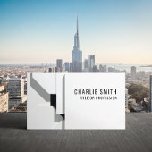 Geometrisch modern eenvoudig elegant visitekaartje