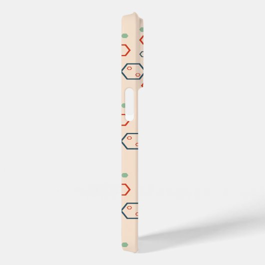 Geometrisch modern gekleurd zeshoekig patroon Case-Mate iPhone case (Achterkant / Rechts)