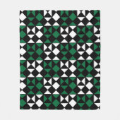 Geometrisch modern geometrisch patroon fleece deken (Voorkant)