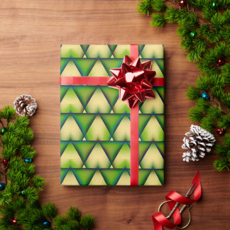 Geometrisch modern groen decoratiepapier cadeaupapier