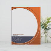 Geometrisch Modern Metallic elke tekst en kleur Persoonlijk Briefhoofd (Staand voorkant)