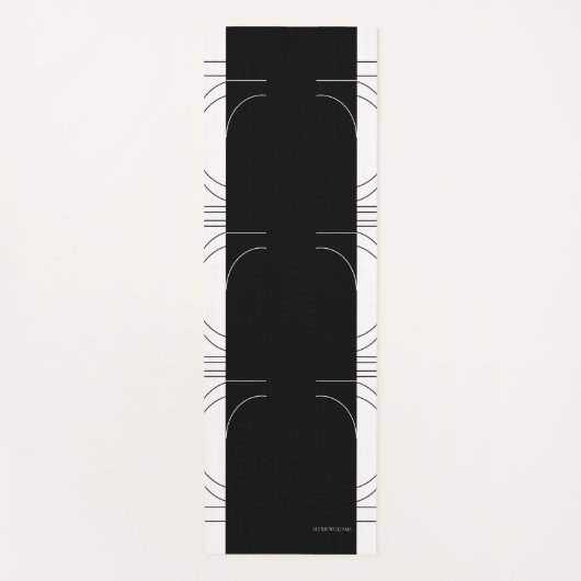 Geometrisch Modern Minimalistisch Elegant Geperson Yogamat (Voorkant)
