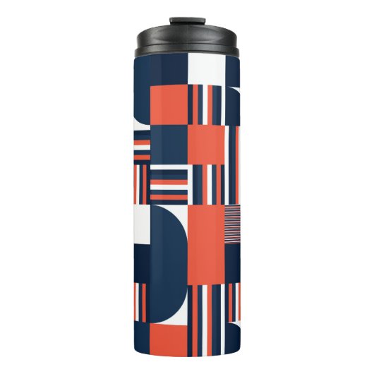 Geometrisch modern naadloos patroon thermosbeker (Voorkant)