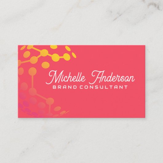 Geometrisch modern techlogo visitekaartje (Voorkant)