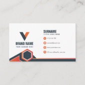 Geometrisch Modern Visitekaartje (Voorkant)