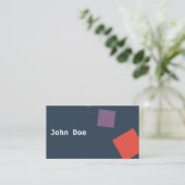 Geometrisch modern Visitekaartje (Staand voorkant)