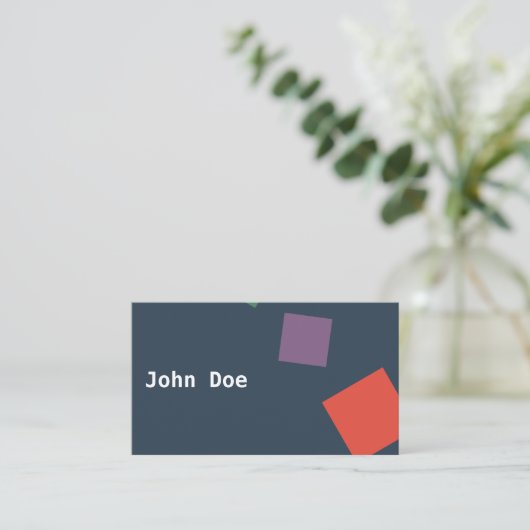 Geometrisch modern Visitekaartje (Staand voorkant)