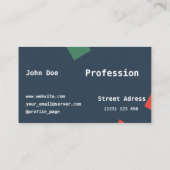 Geometrisch modern Visitekaartje (Achterkant)