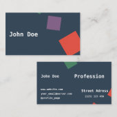 Geometrisch modern Visitekaartje (Voorkant / Achterkant)
