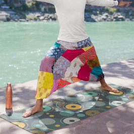 geometrisch monochroom yogamat