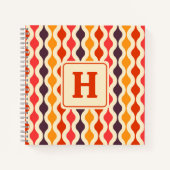 Geometrisch monogloge omloop notitieboek (Voorkant)