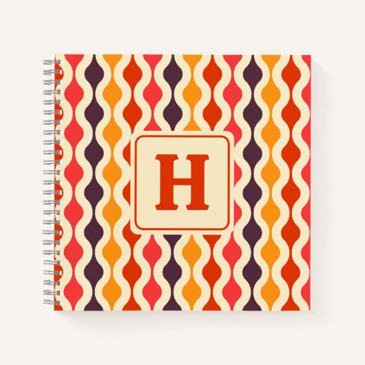 Geometrisch monogloge omloop notitieboek (Voorkant)