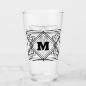 Geometrisch monogram glas (Voorkant)