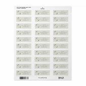 Geometrisch Monogram Trouw Retouradres Etiket (Full Sheet)