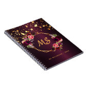 Geometrisch monogram van de goudsterren van de Bou Notitieboek (Rechterzijde)