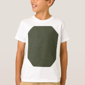 Geometrisch Moss Groen Kinder T-shirt (Voorkant)