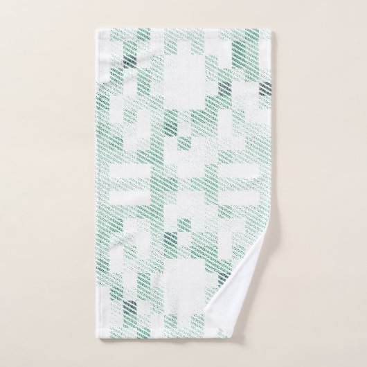 Geometrisch mozaïek bad handdoek (Handdoek)