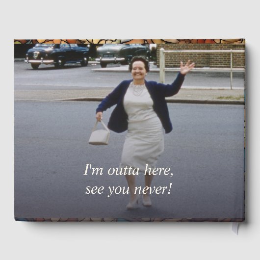 Geometrisch Mozaïek Glas in lood Pensioen Partij Gastenboek (Achterkant)