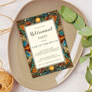 Geometrisch Mozaïek Glas in lood Pensioen Partij Kaart