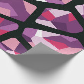 Geometrisch mozaïek, levendige roze en Paarse edel Cadeaupapier (Hoek)